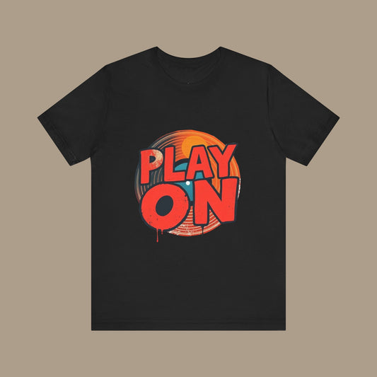 Play On Vinyl T-Shirt – Vintage Turntable Music Lover Tee