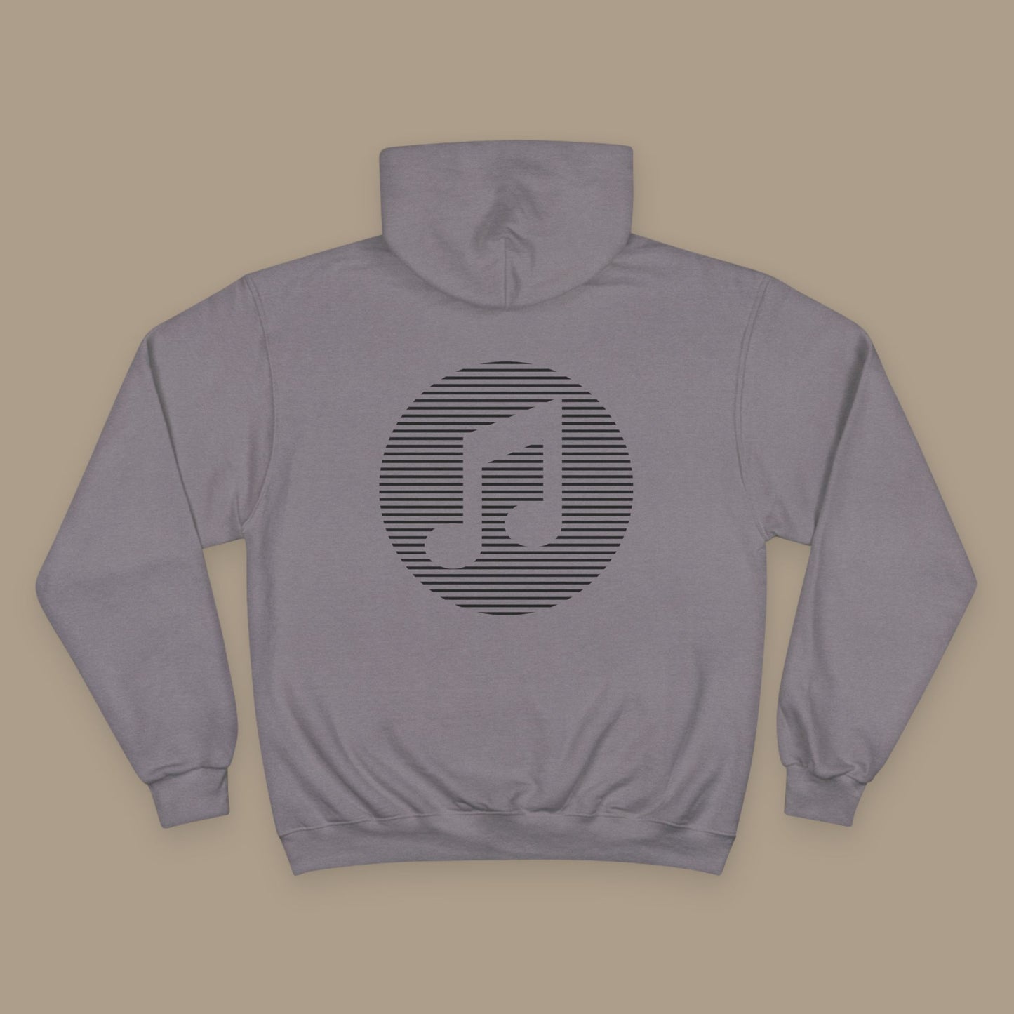 Milo's Music Note Striped Hoodie – Unisex Pullover Sweatshirt with Front Logo and Back Graphic Pattern