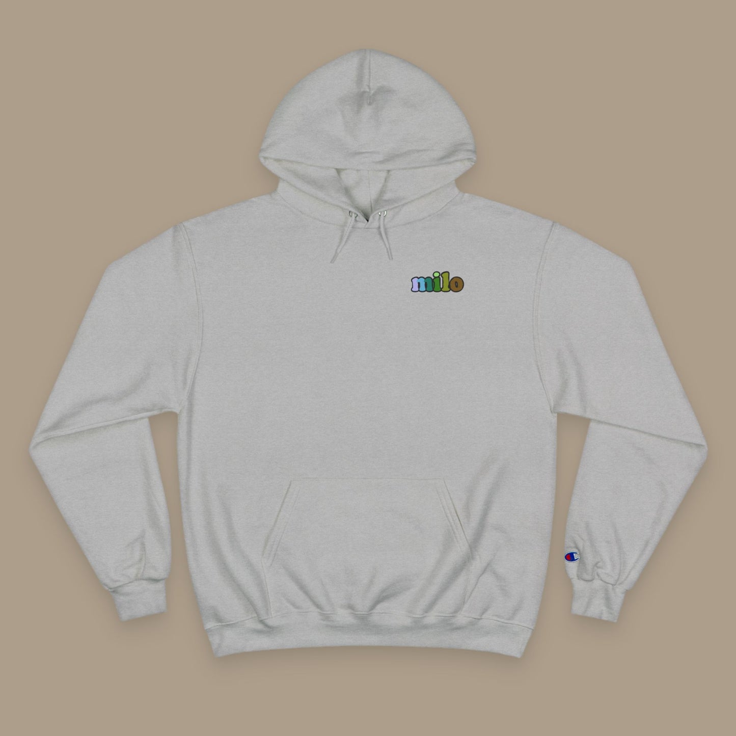 Milo's Music Note Striped Hoodie – Unisex Pullover Sweatshirt with Front Logo and Back Graphic Pattern