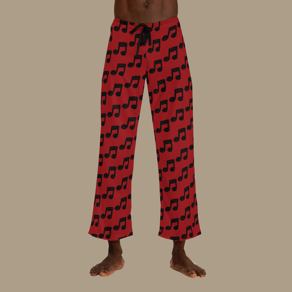 Musical Pajama Pants [RED] Unisex Lounge Pants Super Soft Unisex Pajama Bottoms with Pockets Drawstring