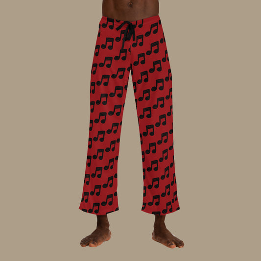 Musical Pajama Pants [RED] Unisex Lounge Pants Super Soft Unisex Pajama Bottoms with Pockets Drawstring
