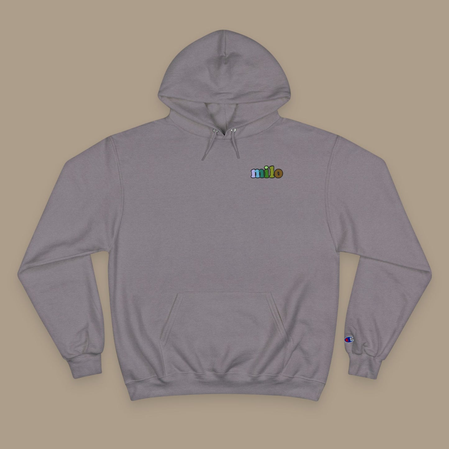 Milo's Music Note Striped Hoodie – Unisex Pullover Sweatshirt with Front Logo and Back Graphic Pattern