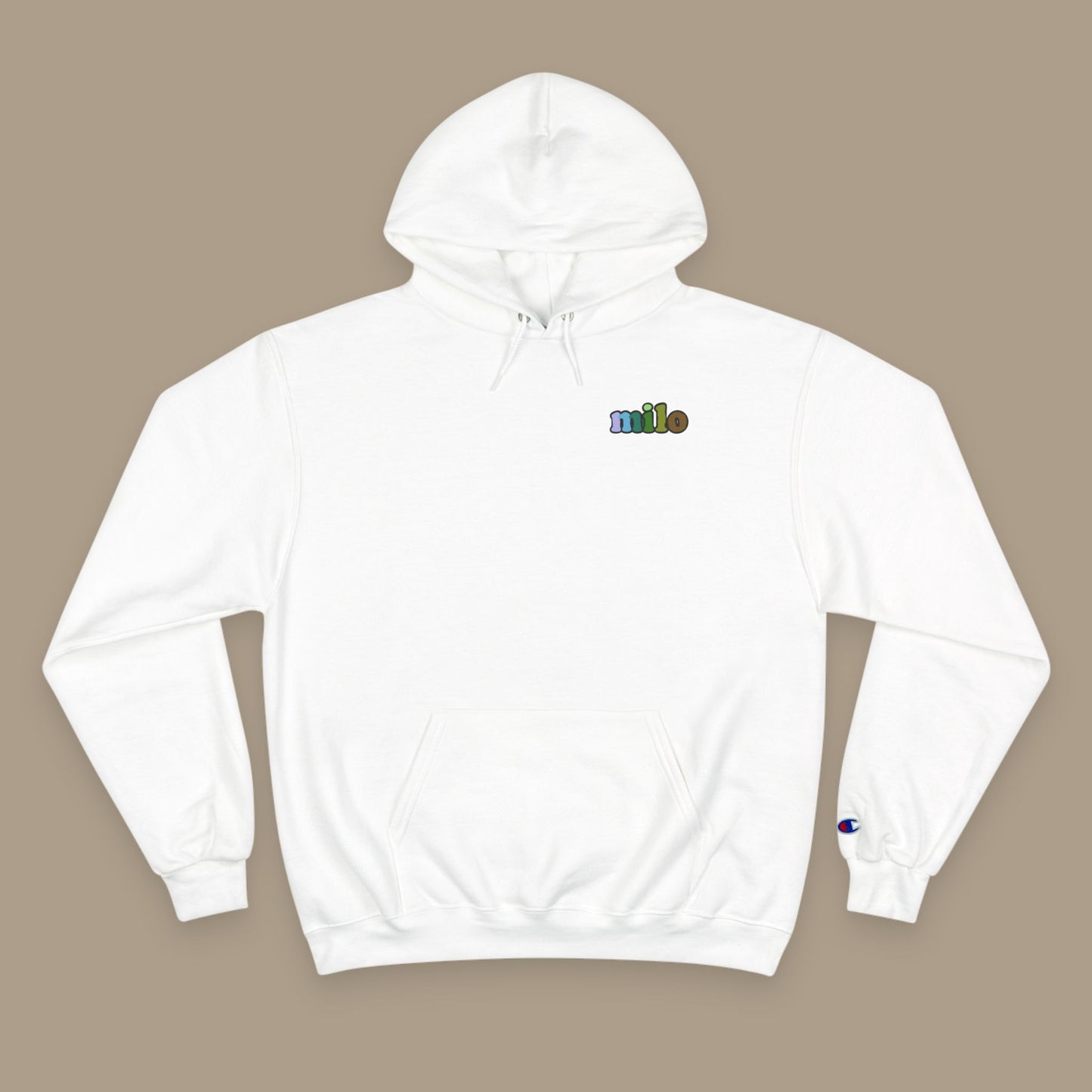 Milo's Music Note Striped Hoodie – Unisex Pullover Sweatshirt with Front Logo and Back Graphic Pattern